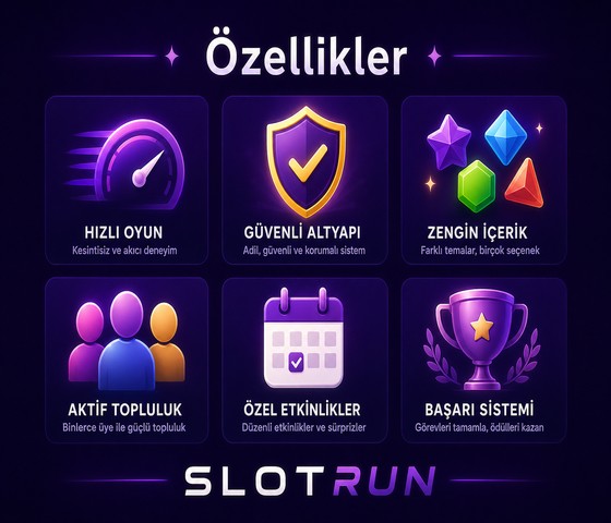 Slotrun platform özellikleri görsel